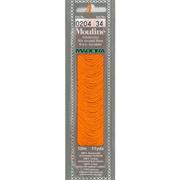 Mouline 6 Stranded Cotton Embroidery Floss, 0204 Orange